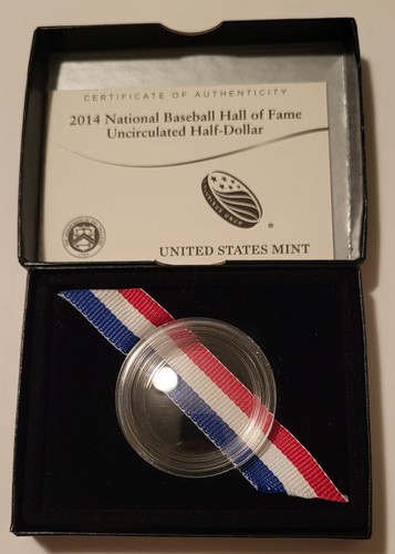 No Coin: U.S. Mint 2014 BHOF Half Dollar Box and COA Only