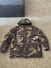 Levi's Men's Camouflage Four Pocket Parka Hoody Jacket *Size Large*