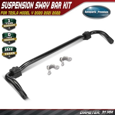 Front Suspension Stabilizer Bar Kit w/ Bushings for Tesla Model Y 2020 2021 2022