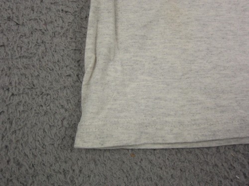 Vintage Honors Shirt Womens Large Gray Made in USA Cotton Blank Basic 90s Crop - Picture 5 of 12