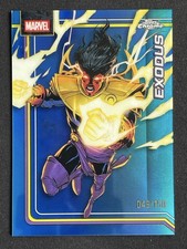 Exodus 2026 Topps Chrome Marvel Comics Blue Refractor Base /150 #118