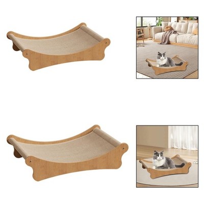 Katze Scratcher Bett Rest Geschenk Holz Schleifen Klaue Unterhaltsam Scratch
