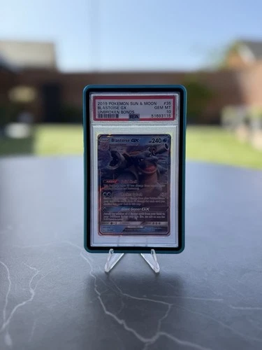 Pokemon Blastoise GX 35/214 Unbroken Bonds Holo 2019 PSA 10