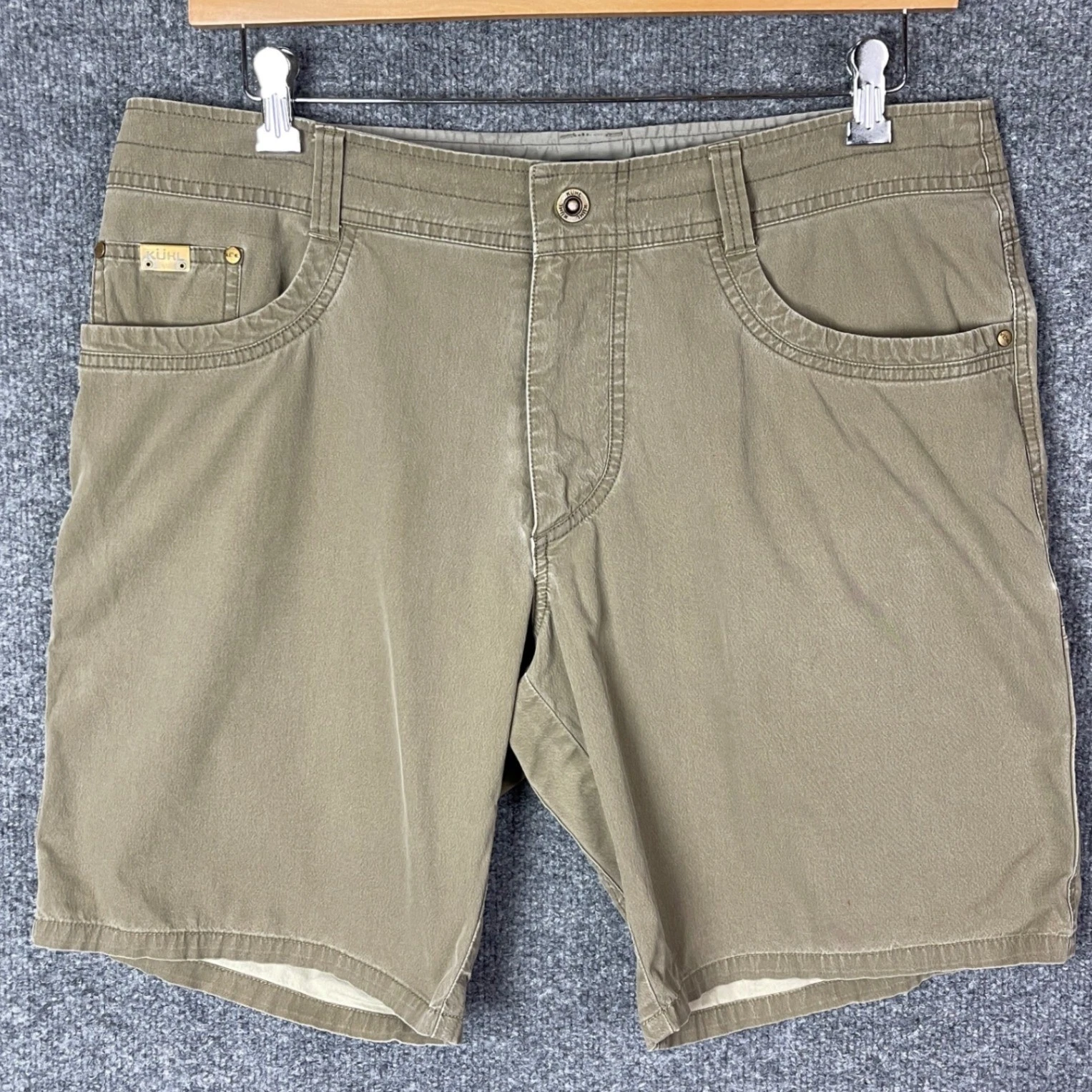 Kuhl Shorts Mens 36 Brown Hiking Outdoor Cargo Utility Casual