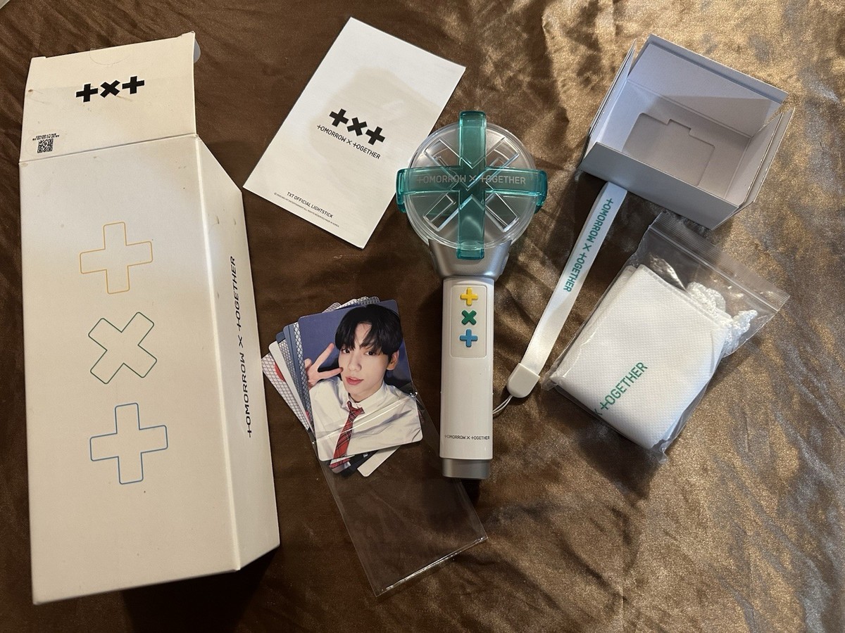 TXT Lightstick Official Rare Version 1 with 5 Photo Cards And A