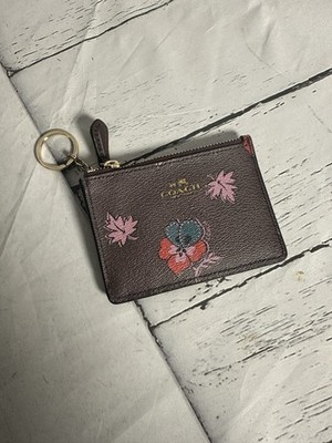 Coach Floral Key Coin Pouch - Hard to Find and Discontinued READ