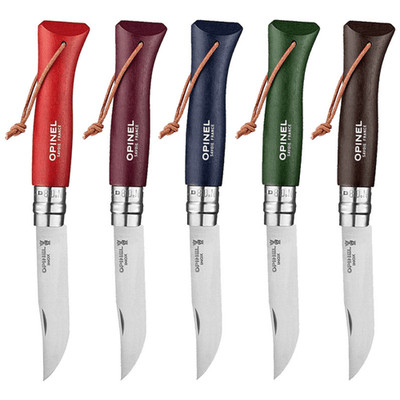 Opinel Nr. 8 Colorama Earth Klappmesser aus Sandvik Stahl lackierter Holzgriff