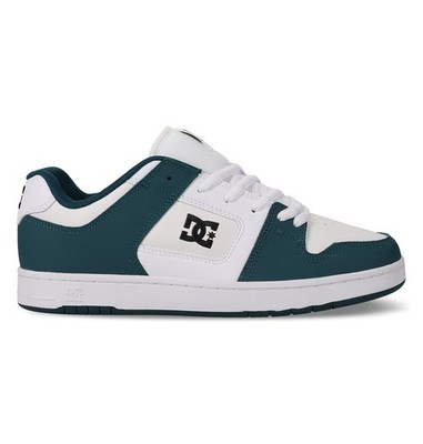 DC Shoes Men's Manteca Skate Shoe Teal/White/Black/Light Navy