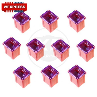10Pcs PEC 30 AMP Pink Automotive Low Profile Mini J Case Fuse Compatible for all