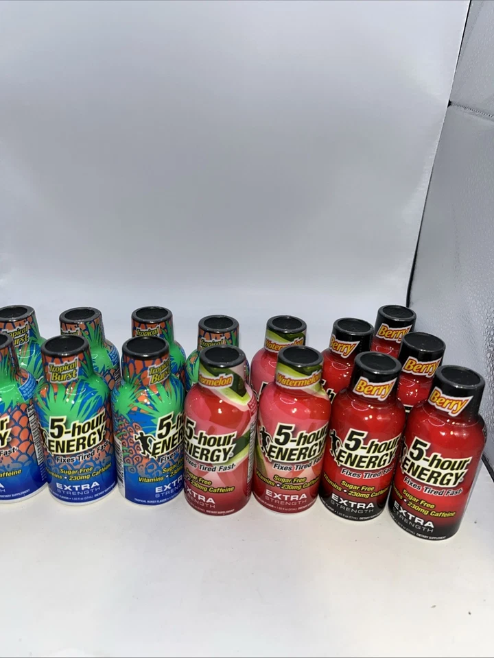 (17) 5Hour Energy Tropical Burst, Sandía, Berry Energy Shot 1.93oz Exp 11/26+ Foto 2 de 2
