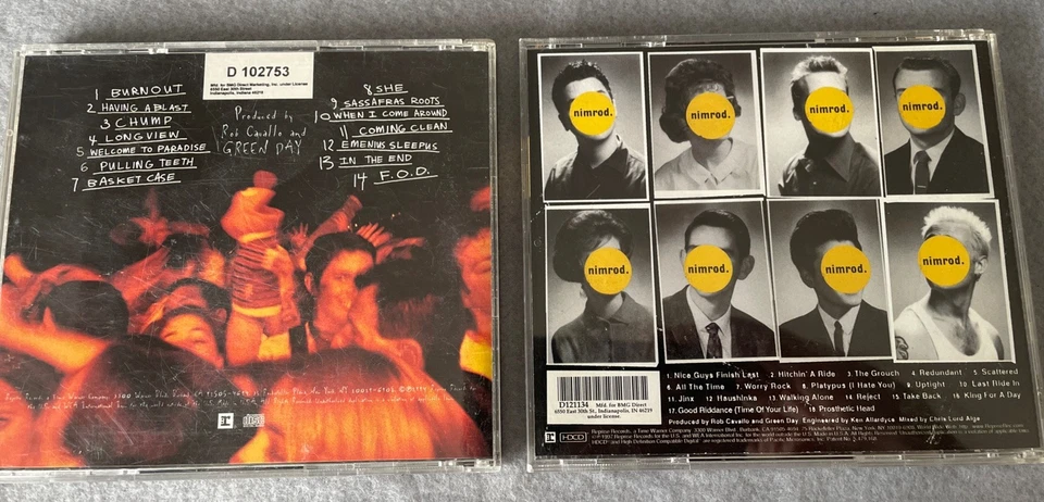 Green Day Lot Of 2 cd’s  Nimrod (1997) & Dookie (1994) Foto 2 de 4