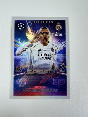 2025/26 Topps Match Attax UCL Kylian Mbappe Speed Strike Limited