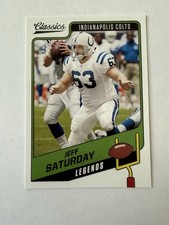 2021 Panini Classics #134 Jeff Saturday Red Back Colts Mint SP /99