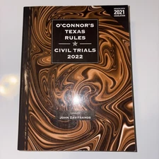 O'Connor's Texas Rules Civil Trials 2022 - John Zavitsanos  Thomson Reuters