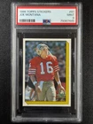 1986 Topps "Stickers" #61 JOE MONTANA RARE CONDITION 🔥 PSA 9 MINT 🌉 SF 49ers