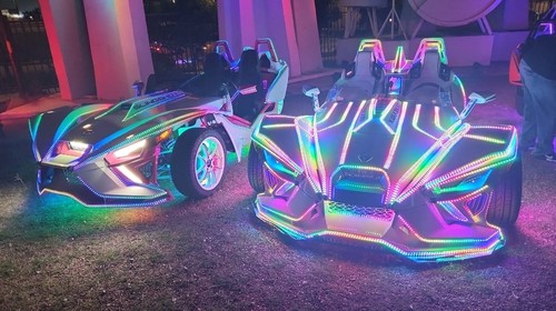 Brightest 4PCS 2FT 24" 5Row CHASING Dream Color Light Strips Hood Grille APP+RF - Picture 7 of 18