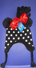 DISNEY MINnie MOUSE POM BEANIE HAT NEW