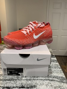 vapormax flyknit red and white