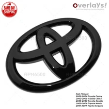 Toyota Camry Celica Corolla Matrix Trunk Lid Rear Overlay Add-On Cover Emblem