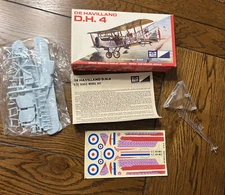 Vintage De Havilland D.H. 4 1/72 Scale Model Craft Master 5003-50 Complete WWI