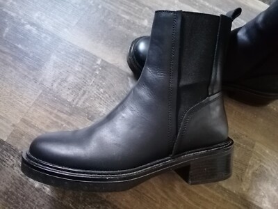 COX Stiefelette Damen schwarz Leder Gr 38 ***