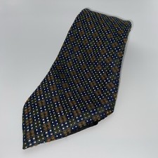 Daniel Craig All Silk Neck Tie Made In Italy Textured Blue Orange Green