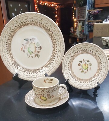 4 Pc Place Setting Fruit Sampler Pattern By JOHNSON BROTHERS