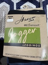 Hanes Women's Ecosmart Joggers With Drawstring Size Medium Black