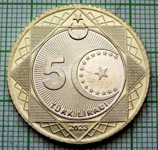 TURKEY 2023 5 LIRA, Centenary of the Republic of Türkiye, Mustafa Atatürk UNC