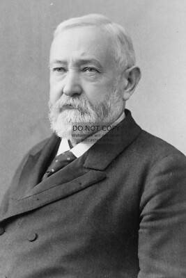PRESIDENT BENJAMIN HARRISON PRESIDENTIAL PORTRAIT B&W 4X6 PHOTO POSTCARD