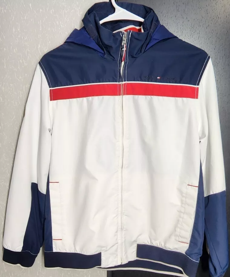 Tommy Hilfiger USA Jacket Boys Full Zip With Hood Size XL 16-18