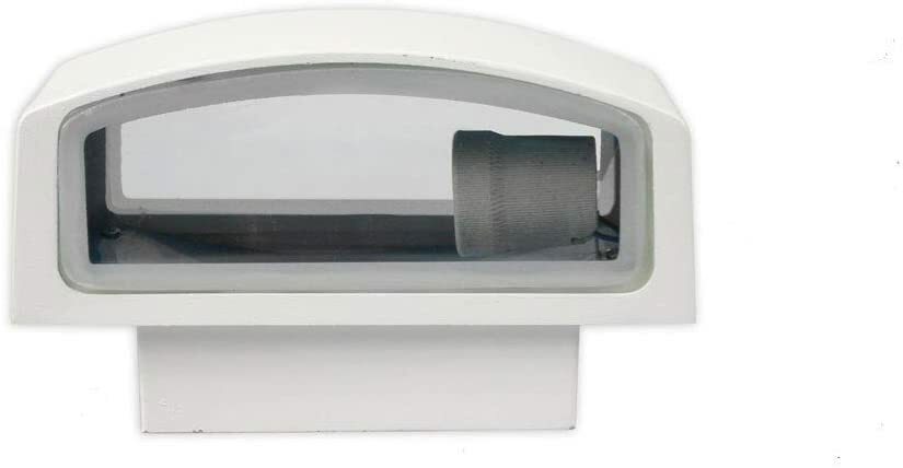 Applique a parete per esterno IP44 attacco E27 luce lampada da muro bianco ES29