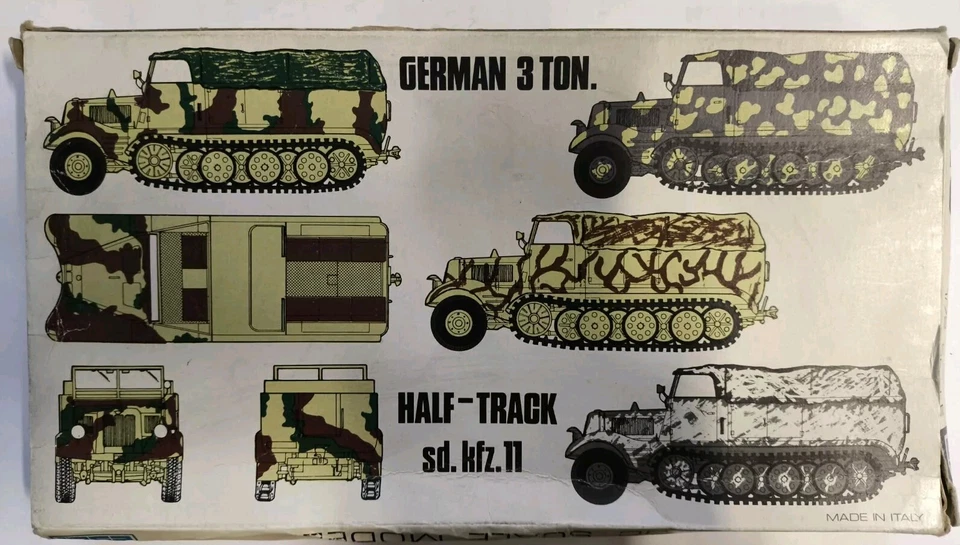 POLISTIL-ESCI German 3 Ton.Half-Truck sd.kfz.11 Scala 1:72 Cod.8015 - Immagine 2 di 4
