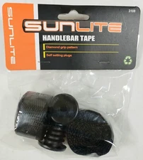SUNLITE 3108 BIKE HANDLEBAR BAR TAPE BLACK DIAMOND GRIP PATTERN