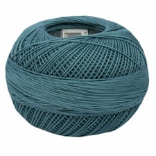 Lizbeth Egyptian Cotton Crochet Thread Size 40 Color 708 Medium River Blue