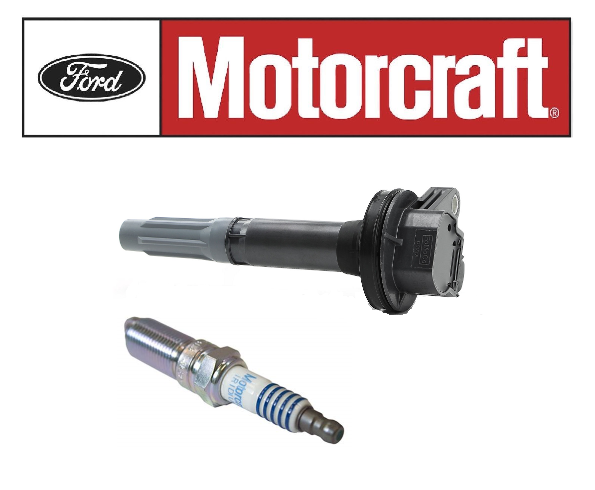 1 Motorcraft Ignition Coil FORD F150 + 1 Motorcraft Spark Plug MUSTANG