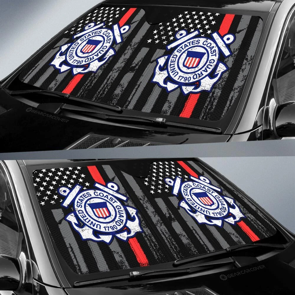 US Coast Guard Car Sunshade Custom Car Accessories