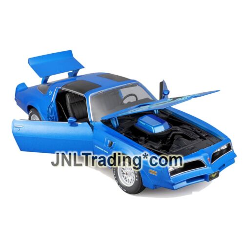 Maisto Special Edition 1:18 Scale Die Cast Blue PONTIAC FIREBIRD TRANS AM + Base - Picture 2 of 2