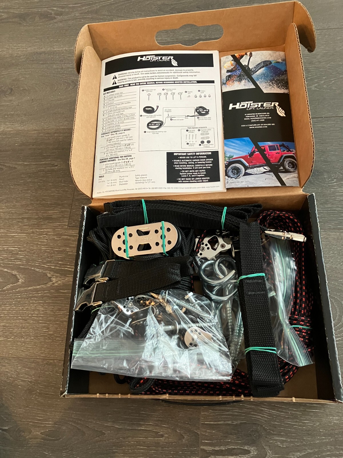 HARKEN HOISTERLIFT LAUNCHOVERHEAD GARAGE STORAGE , MINT eBay