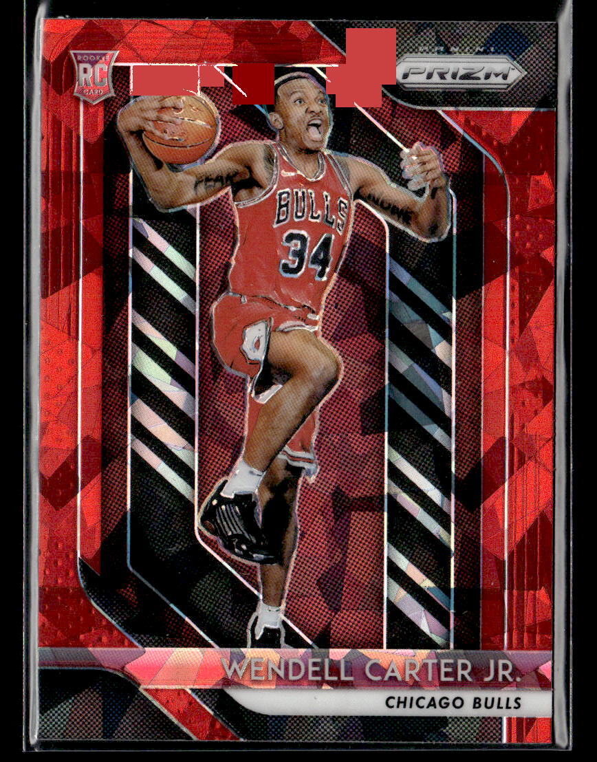 Wendell Carter Jr RC - 2018-19 Panini Prizm Red Ice Prizm Rookie SP #80 Bulls