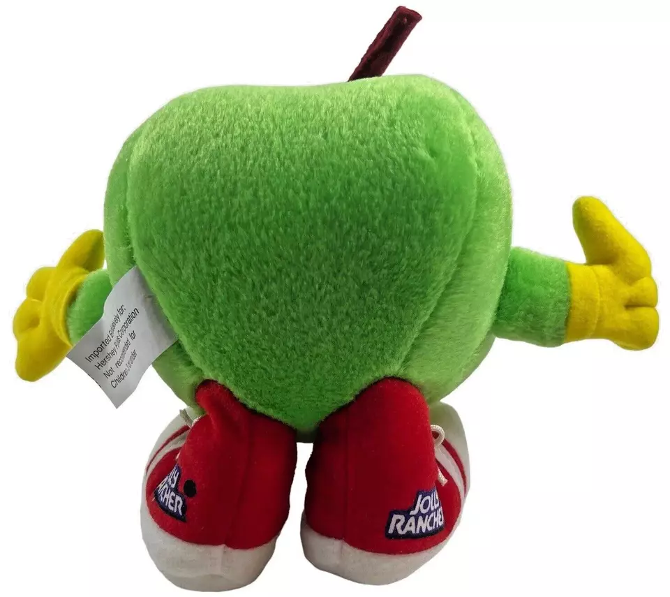 Плюшевая рекламная мягкая игрушка конфеты Jolly Rancher Green Apply Candy Hershey Foods - Изображение 4 из 4