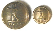 Bb FD 67B US POST OFFICE UNIFORM BUTTON PAIR FD67B  obsolete