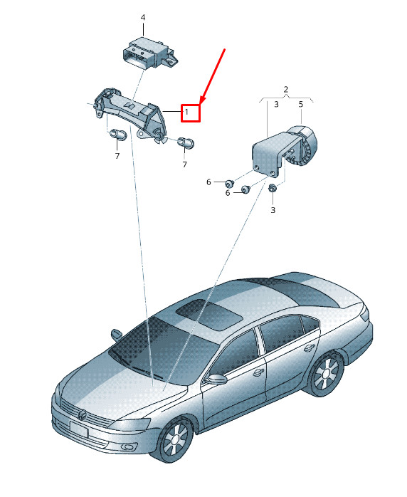 Support de commande de bruit d'impact pour VW Beetle 5C 5C0906287B