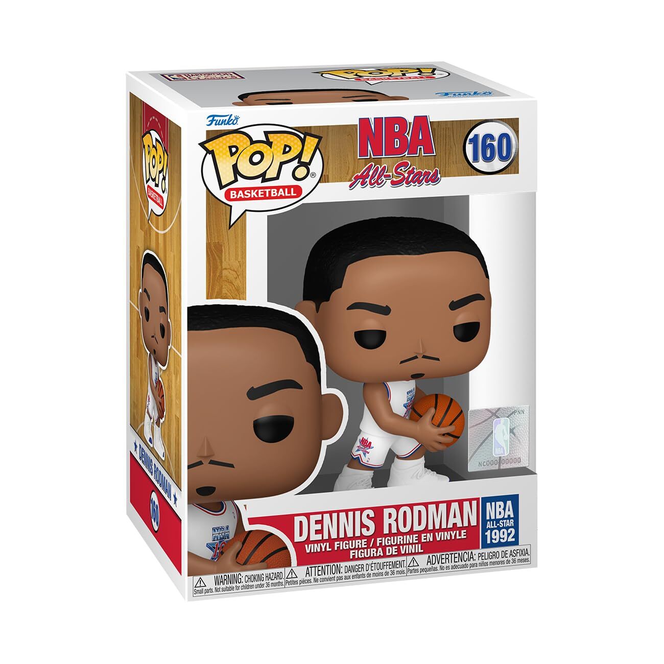 Funko Pop! NBA: Legends - Dennis Rodman​​ Rodman - (1992) - Figura in Vinile da