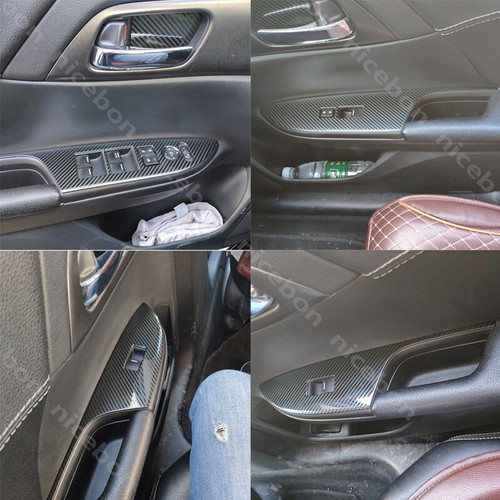 Honda Accord Carbon Fiber Trim Carbon Fiber Cover For Honda Accord 2013-2017 - Center Console Trim AC Switch Panel - Foto 9