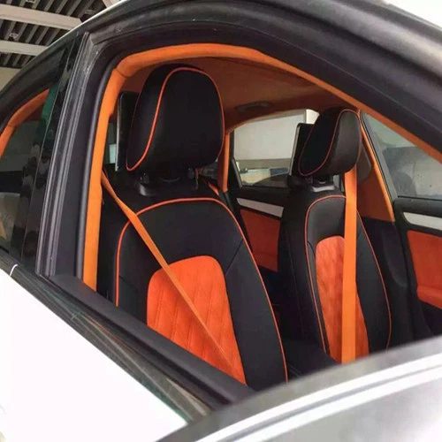 Orange 4.8cm Auto Racing Car Harness 3 Point Front Safety Adjustable Seat Belt* - Image 3 of 4