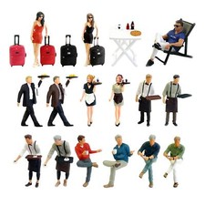 Building Model Scene 1:64 Scale Painted Figures  People for Miniature Scenes