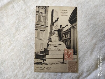 Postcard postcard Italy MODENA MODENA Monumento ai Martiri 1821-1831