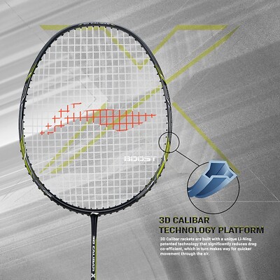 Sports Play Li-ning 3D Calibar X Combat Carbon Graphite Strung