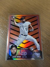 2023 Topps Update Series - Jake Bird Orange & Black Foil RC #US162 - Rockies